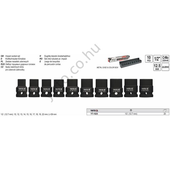 DUGÓKULCS KLT. 1/2" GÉPI 10-22