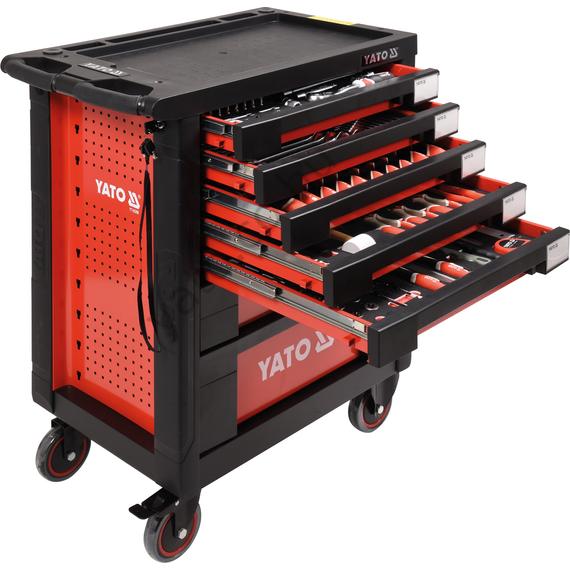 YATO 211 részes Szerszámkocsi szerszámokkal 980x770x465 mm