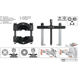 Csapágylehúzó készlet (állítható((35-150 mm)) max 43 mm-ig) YATO