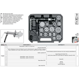 Pneumatikus készlet fék-munkahengerekhez