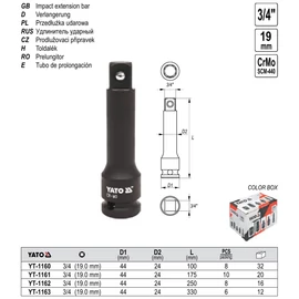 Toldalék 3/4" 330mm