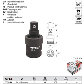 Univerzális csuklós csatlakozó 3/4" 102mm