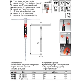 T HAJTÓSZÁR 1/2" 310mm
