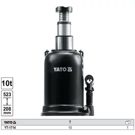 Hidraulikus emelő 208-523mm 10t