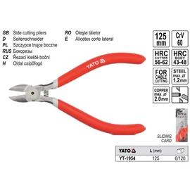 YATO Oldalcsípő fogó 125 mm