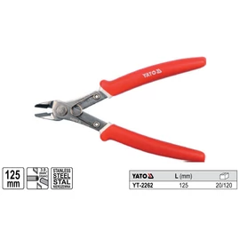 YATO Kábelvágó fogó ø max.3 mm2/125 mm