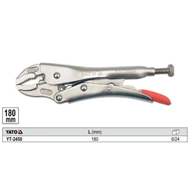 YATO Patentfogó íves fejjel 180 mm