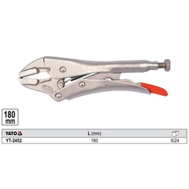 YATO Patentfogó egyenes fejjel 180 mm