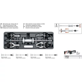 Csúszósúlyos csapágylehúzó készlet