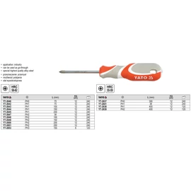 Csavarhúzó PH0x75mm SVCM55 YATO