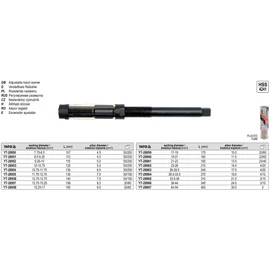 Állítható dörzsár 7.75-8.5mm2