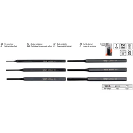 Csapszegkiütő készlet 150mm