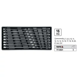 Fiókbetét / Kombinált kulcsok 6-21mm