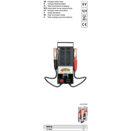 Akkuteszter 6-12V analóg CCA 200-1000A YATO