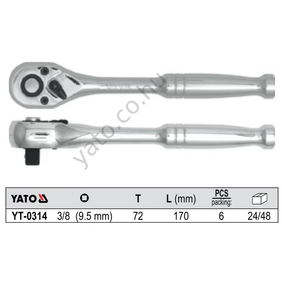 RACSNIS HAJTÓKAR 3/8"