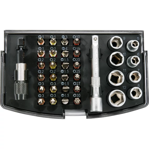 YATO 34 részes bit és dugókulcs készlet 1/4"