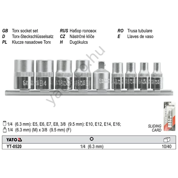 DUGÓKULCS KLT. 1/4"-3/8"