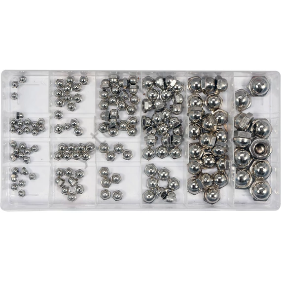 KÉSZLET, ZÁRT CSAVARANYA 150DB M3-M10 YT-06775