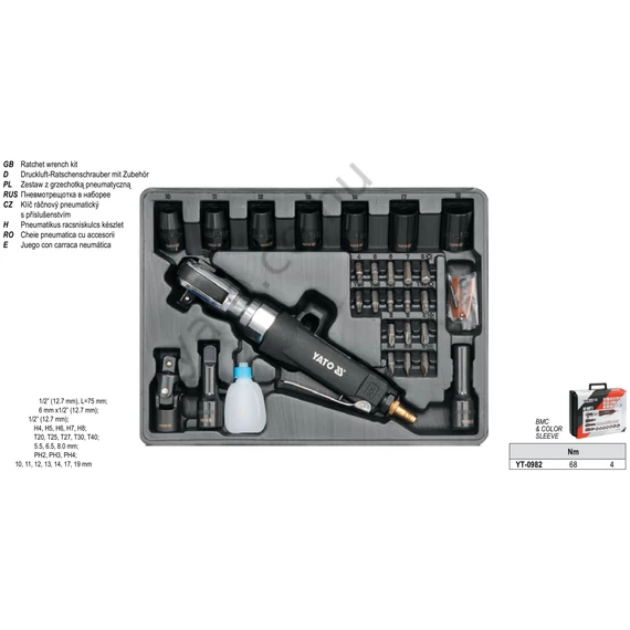RACSNISKULCS PNEUM. KLT. 1/2" 68Nm
