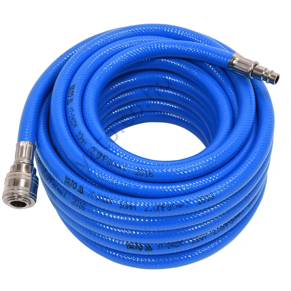 LÉGTÖMLŐ PVC  10MM x 10M GYORSCSATLAKOZÓKKAL