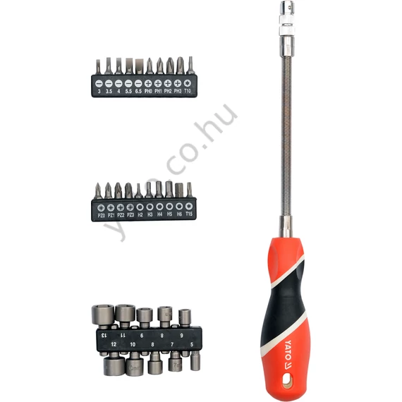 Csavarhúzó flexibilis 1/4" 31 részes Y25972