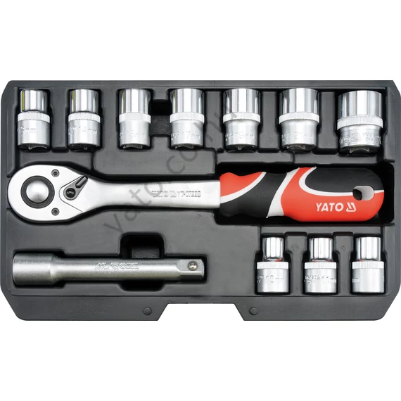 DUGÓKULCS KÉSZLET RACSNIS HAJTÓKAR 1/2", 12 DARABOS YT-38671