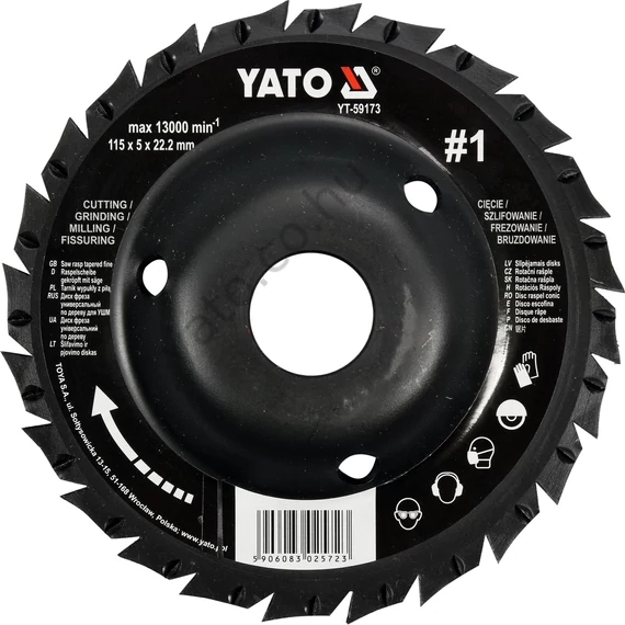 SAW RASP TAPERED fine 115MM NO1
