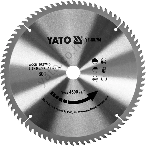 TCT BLADE FOR WOOD 315X80TX30