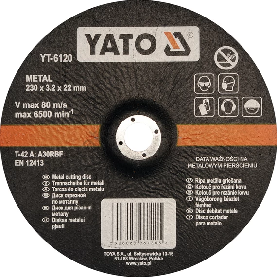 Vágókorong fémhez 230x3.2mm