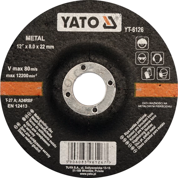 Vágókorong fémhez 125x8.0mm