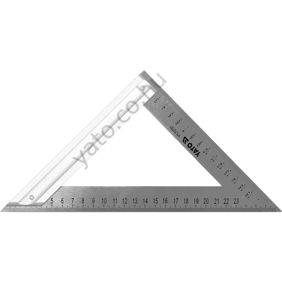 Derékszögű vonalzó fém 270 mm YT-70781