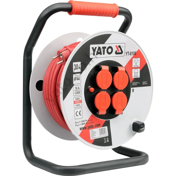 YATO Hosszabító kábeldob 3x2,5 mm 30 m IP 44