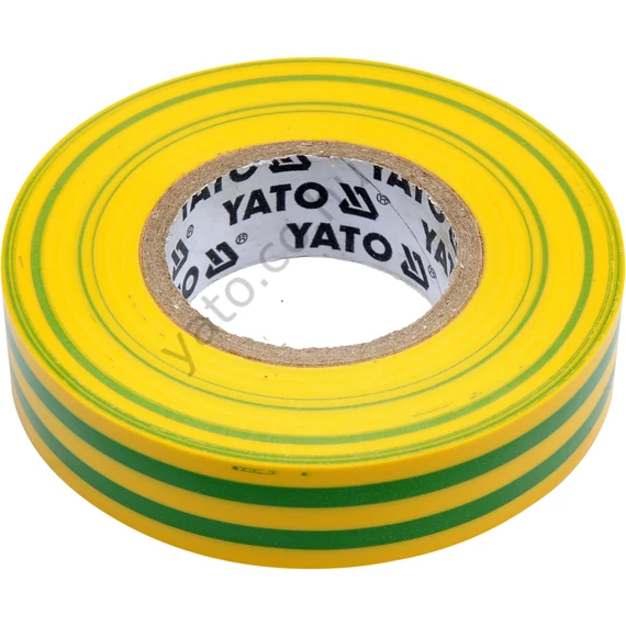Szigetelőszalag sárga-zöld 15mm x 20m x 0,13mm YT-81593