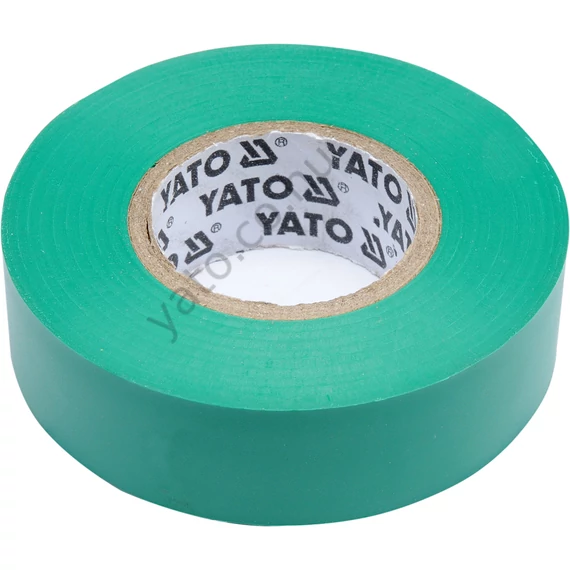 Szigetelőszalag zöld 19mm x 20m x 0,13mm YT-81652
