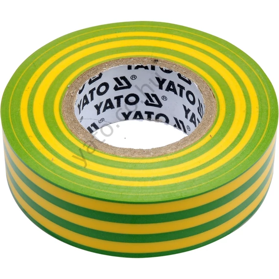Szigetelőszalag sárga-zöld 19mm x 20m x 0,13mm YT-81655