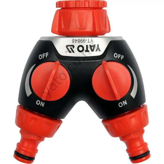 Y-elágazó, 2db külső menetes elzáróval 3/4",1" 19mm, 25mm Y99848